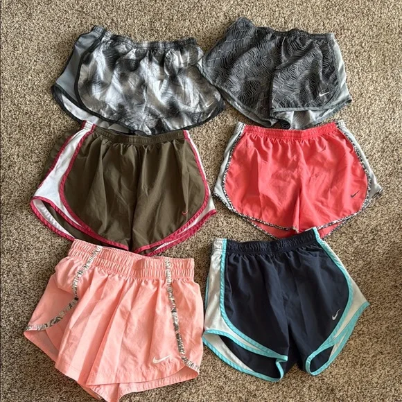 Nike Girls Colorful Running Shorts (6 pair).
Sz L/XL - Picture 1 of 1